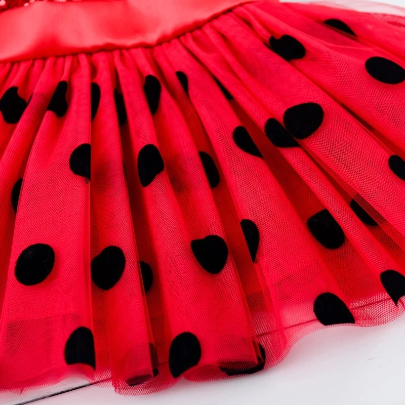Карнавал 2021 Redbug маскарадные костюмы для девочек Летнее DressRed bug маринетт Тикки