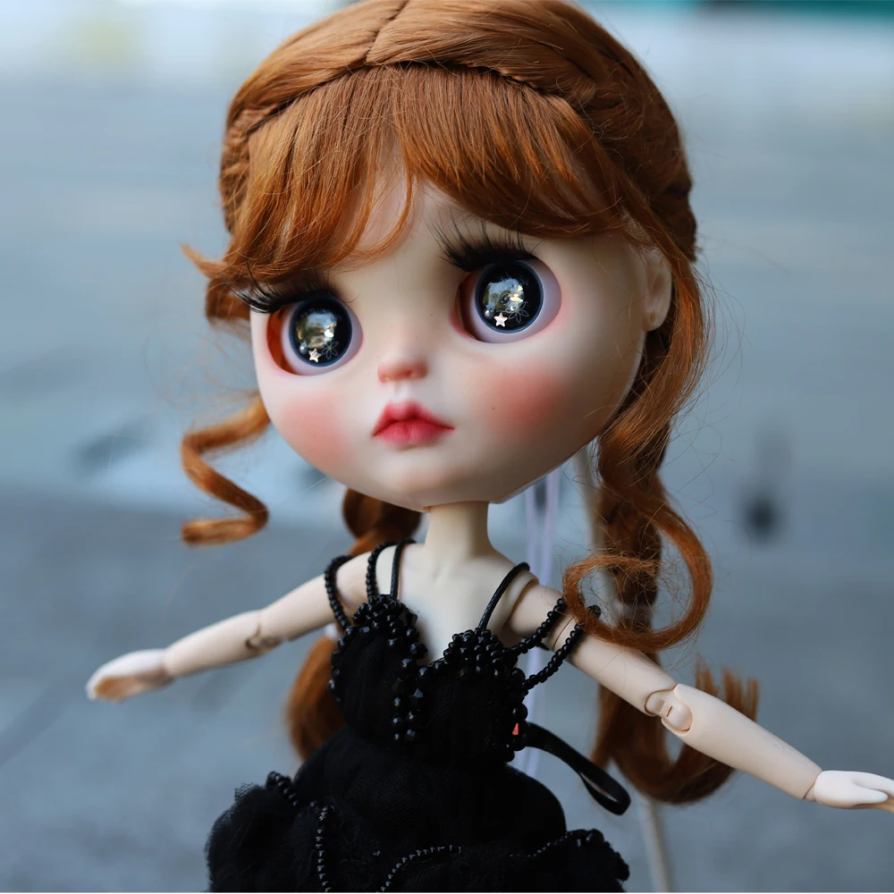 neo Blyth Doll NBL 1/6 BJD Customized Frosted Face big eyes Fashion girl makeup Ball Jointed with Live texture princess | Игрушки и