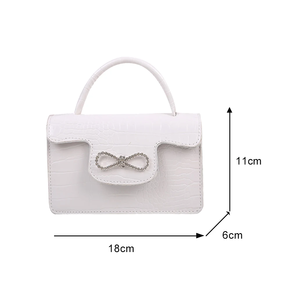 

Female Fashion PU Leather Printing Shoulder Bags Alligator Pattern Crossbody Bags Women Designer Top-handle Mini Flap Handbags