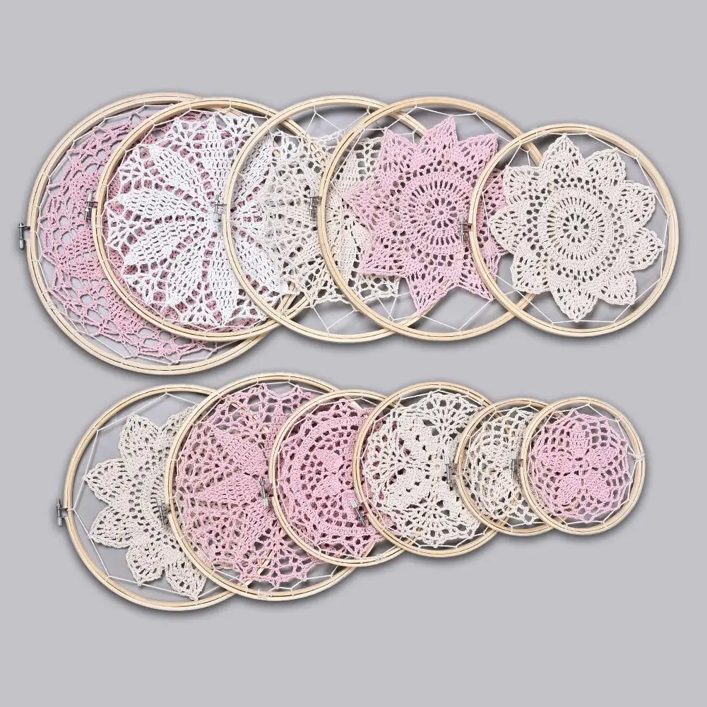 Домашнее настенное украшение сделай сам большой кружевной Ловец снов набор для