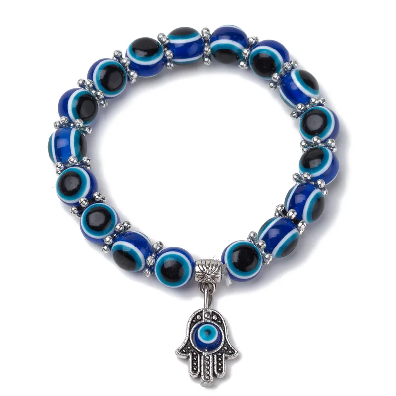 

Vintage Blue Eyes Evil Eyes Beaded Bracelet Bracelet High Quality Ladies Bracelet