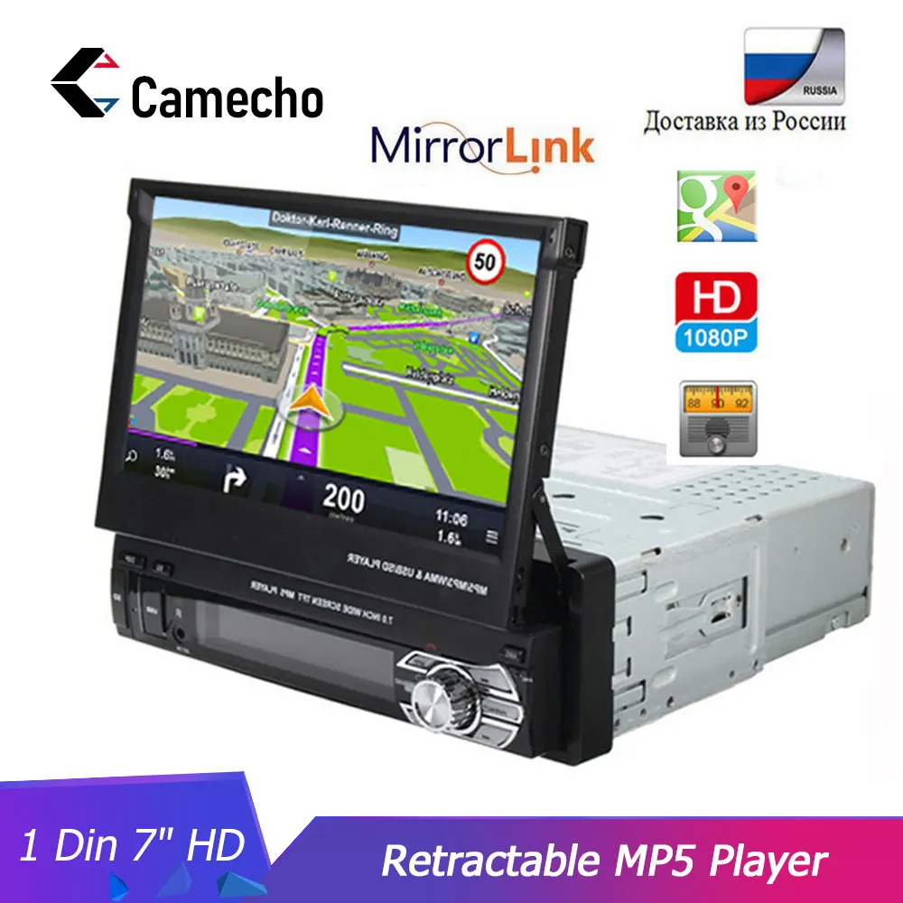 Camecho Авторадио Bluetooth 1 din автомобильное радио 7 &quotHD сенсорный экран Универсальный