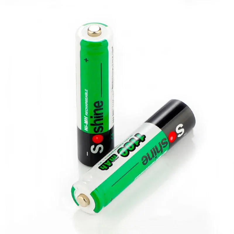 Soshine перезаряжаемые батарейки Ni-MH AAA 1100mAh AA 2700mAh
