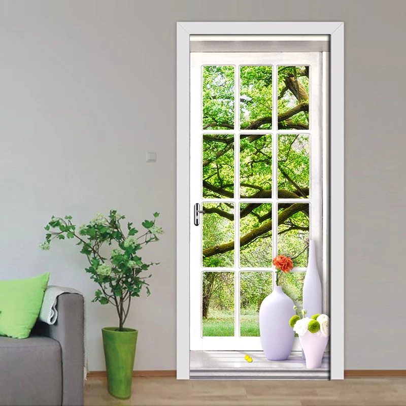 3D наклейки для дверей и окон Наклейки на стены в европейском стиле спальни