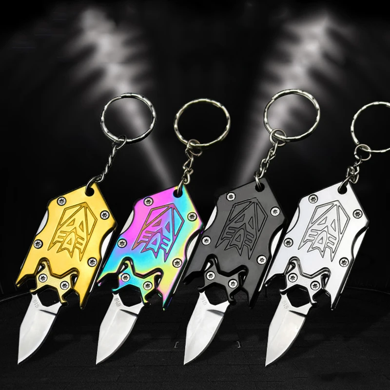 Мини-трансформеры складной нож черный цвет титан для самозащиты портативный