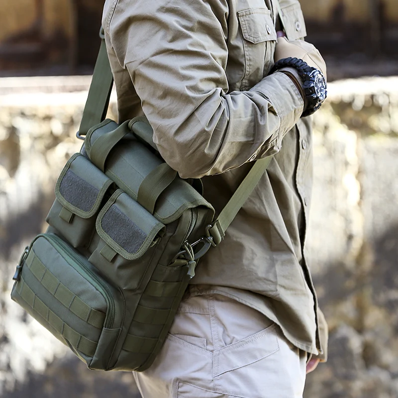 

Охота Кемпинг Туризм Спорт на открытом воздухе XA318D Мужская тактическая сумка для ноутбука военная сумка через плечо камуфляжная облегченн...