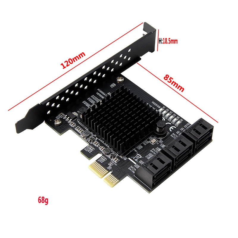 marvell 88se9215 чип 6 портов sata 30 для расшире