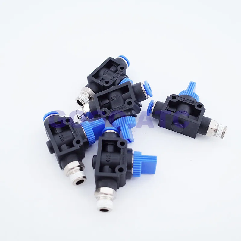 10 шт./партия HVSF HVFS пневматический ручной клапан порт переключателя M5 1/8 1/4 3/8 BSP 6 мм
