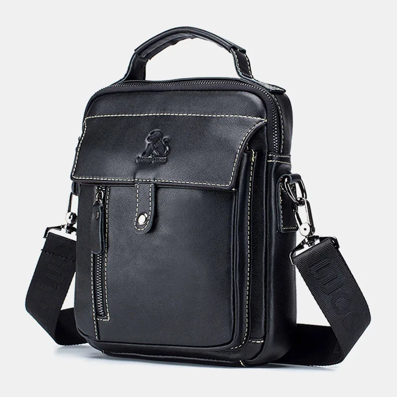 

Men Shoulder Bag Vintage Crossbody Bags High Quality Male Bag Genuine Leather Handbag Capacity Men Messenger Bags Tote Bags