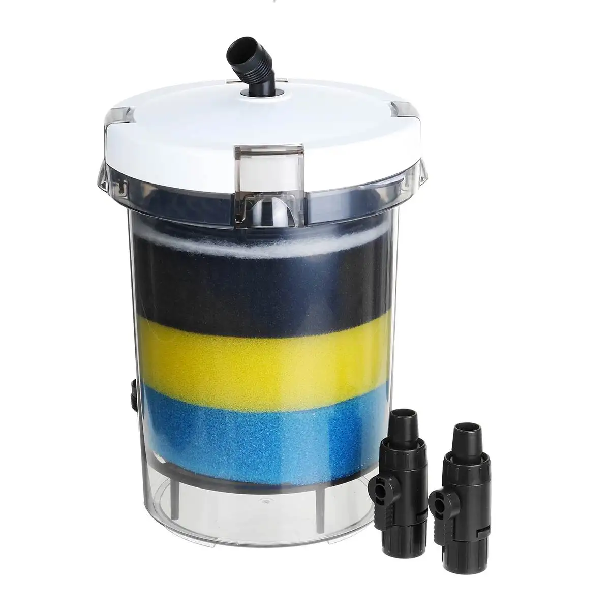 220 V-240 V 800L/h 14W фильтр аквариума ультра-тихий Внешний Аквариум фильтровальный стакан фильтр губка очистки воды EW-604B
