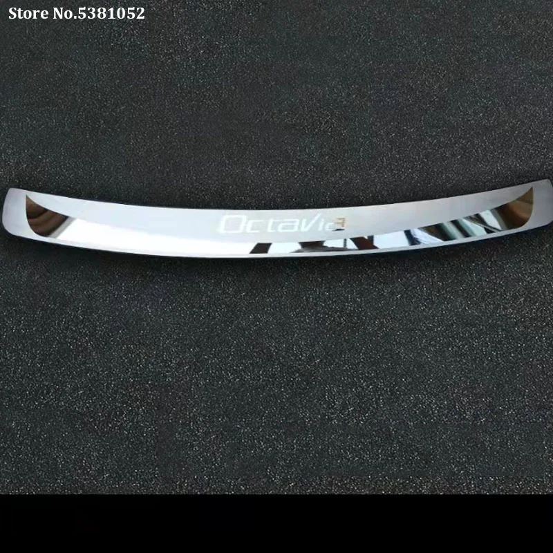

Stainless Steel Rear Trunk Bumper Protector Scuff Plate Rear Door Sill For Skoda Octavia A7 2015 2016 2017 2018 2019 Sedan