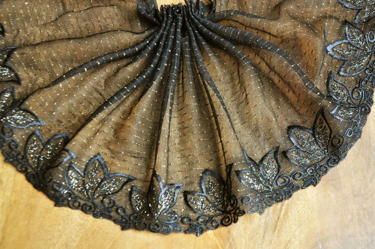 

3 метра, черная бабочка, сетчатая ткань, кружево, венецианская отделка, вышивка, украшение, шитье, ремесла, «сделай сам», аксессуары для кукольного платья 2021