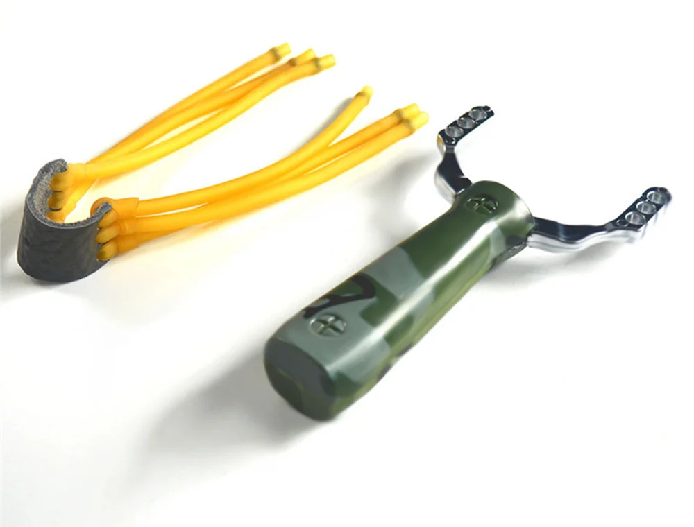 Профессиональная Рогатка Sling shot из алюминиевого сплава Рогатка катапульта Камуфляжный бант несурные игровые инструменты