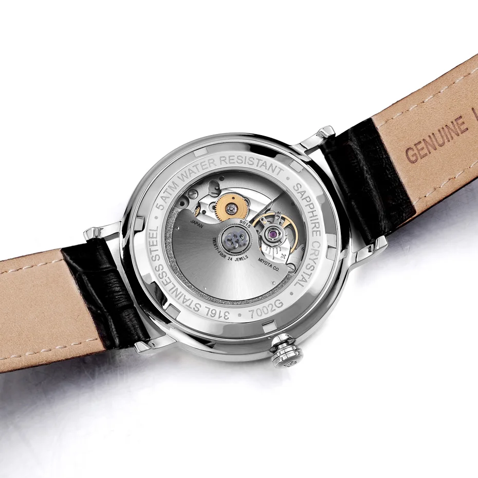 nakzen miyota 9015 automatic mechanical men watch 2019 hot wrist brand luxury sapphire glass wristwatch clock relogio masculino free global shipping