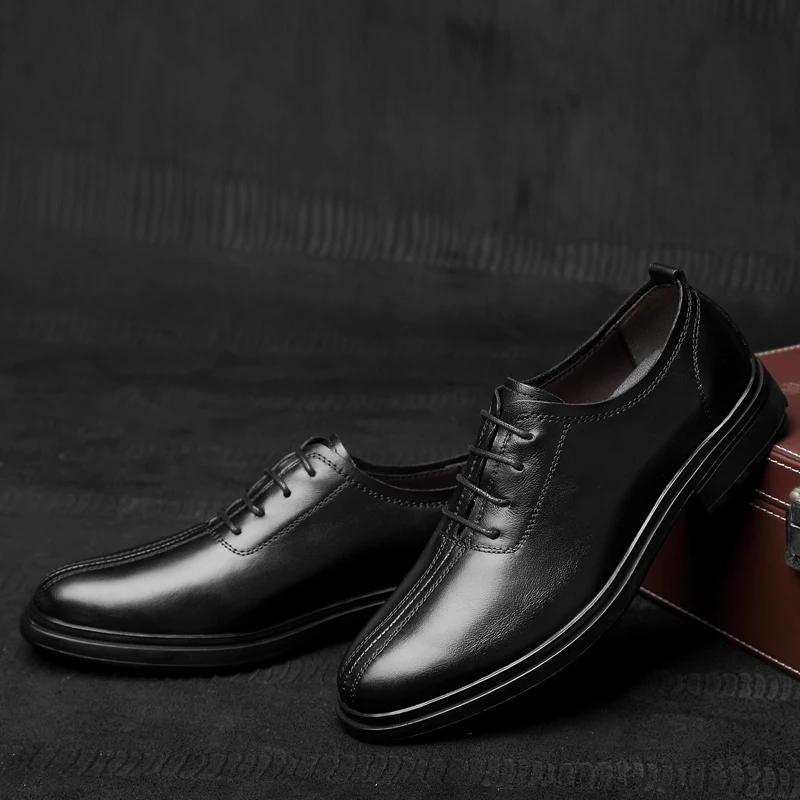

Men Casual Shoe Casual Man Men Shoes 2020 Leather Causal For Zapatos Hombre Cuero Casuales Para Breathable Spring Leisure Black