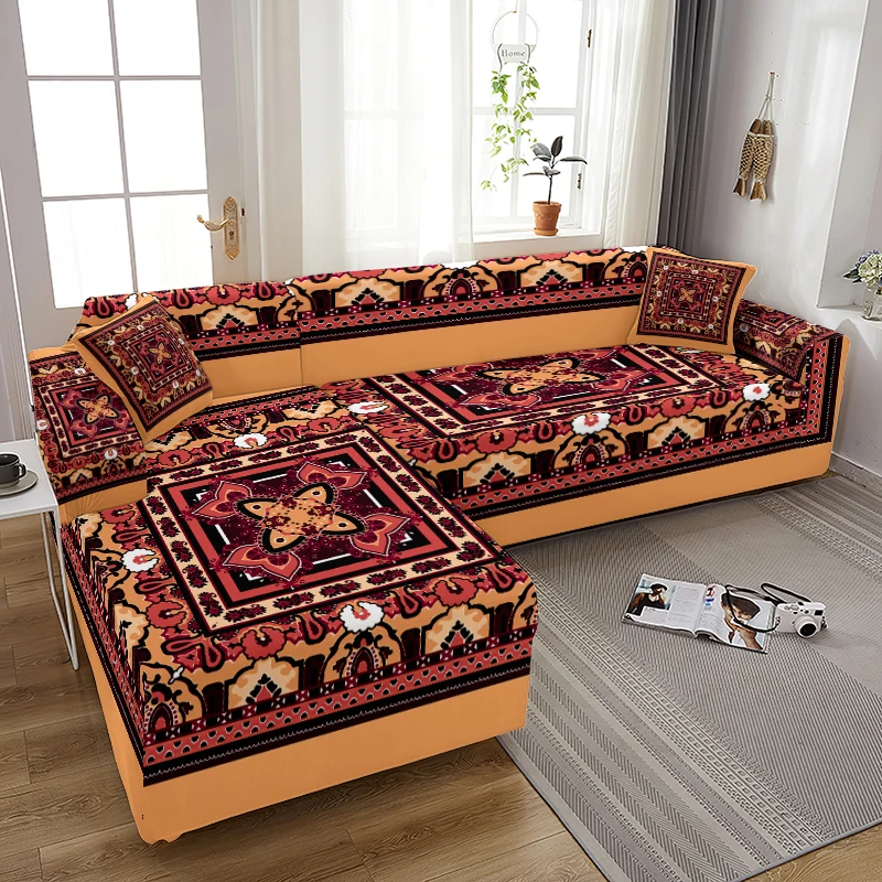 

Cushion Cover L Shaped Sofa Cover for Living Room Elastic Furniture Couch Slipcover Chaise Longue Corner Big Sofas Stretch