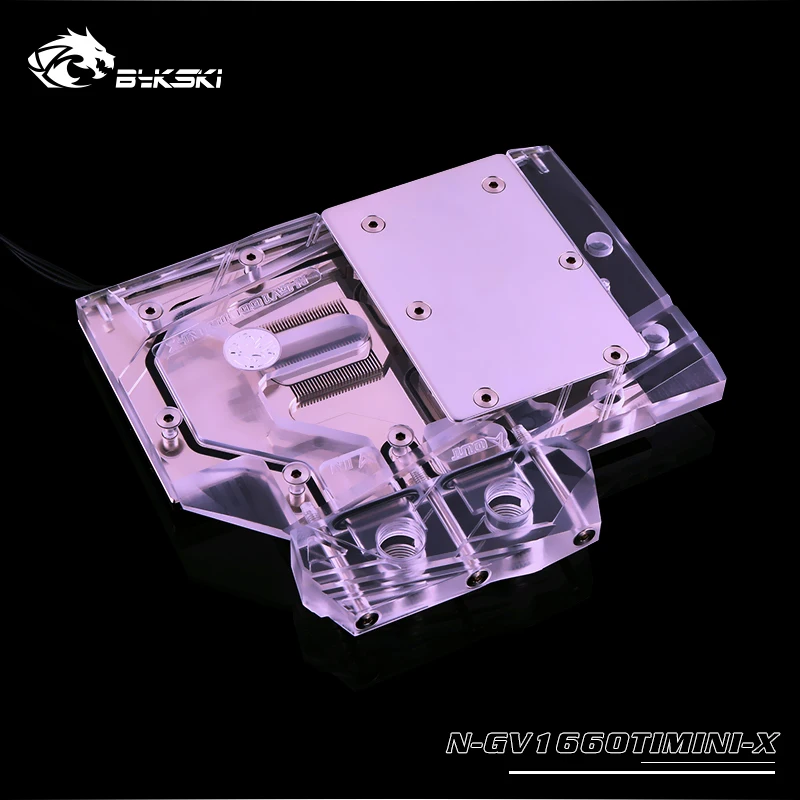 Bykski N GV1660TIMINI X GPU водный блок для Gigabyte1660Ti MINI ITX OC 6G Полное покрытие графическая