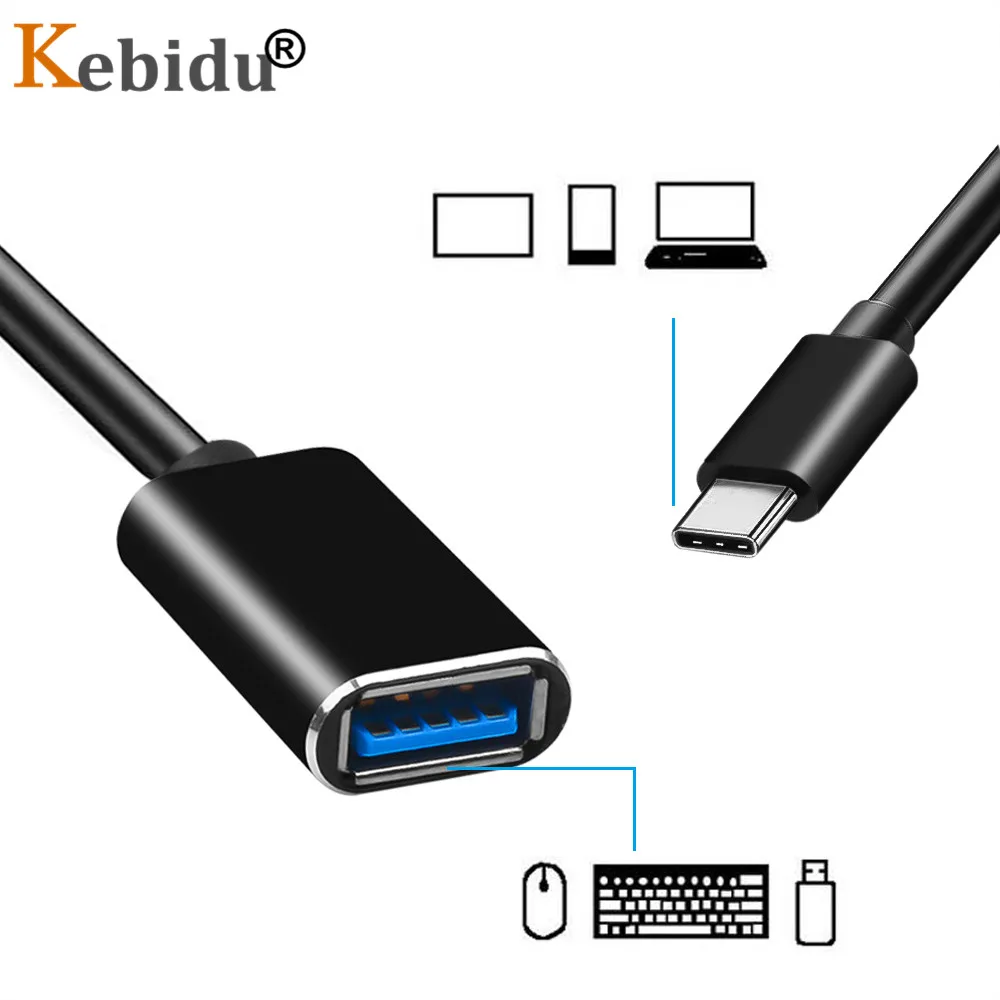 Кабель для передачи данных Kebidu с USB Type C на 3 0 OTG | Мобильные телефоны и аксессуары