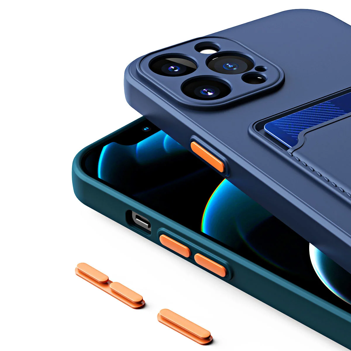 candy color wallet card slot soft silicone case for oppo a74 a94 a95 a16 f19 reno 5 6 pro 5g 5f z shockproof phone cover free global shipping