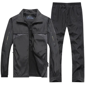 Спортивный костюм мужской брендовый, кофта и брюки, комплект одежды из 2 предметов, Повседневная Толстовка, спортивный костюм, 4XL 5XL