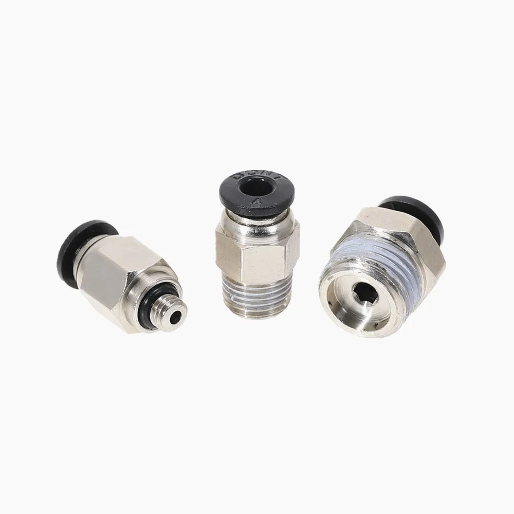 1 шт. 4 6 мм пневматические фитинги с наружной резьбой M5 к трубке прямым