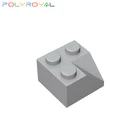 Строительные блоки Technicalalal Сделай своими руками, пластиковые тарелки 2x2 наклон портом мама черепица 10 шт. образовательные educationtoys для детей 3046