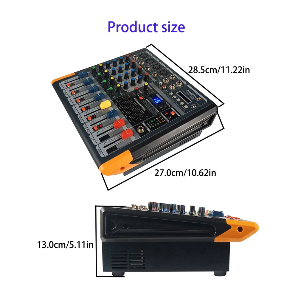 STARAUDIO 4 канальный Миксер с функцией прямого звука аудио MP3 USB Bluetooth студийная