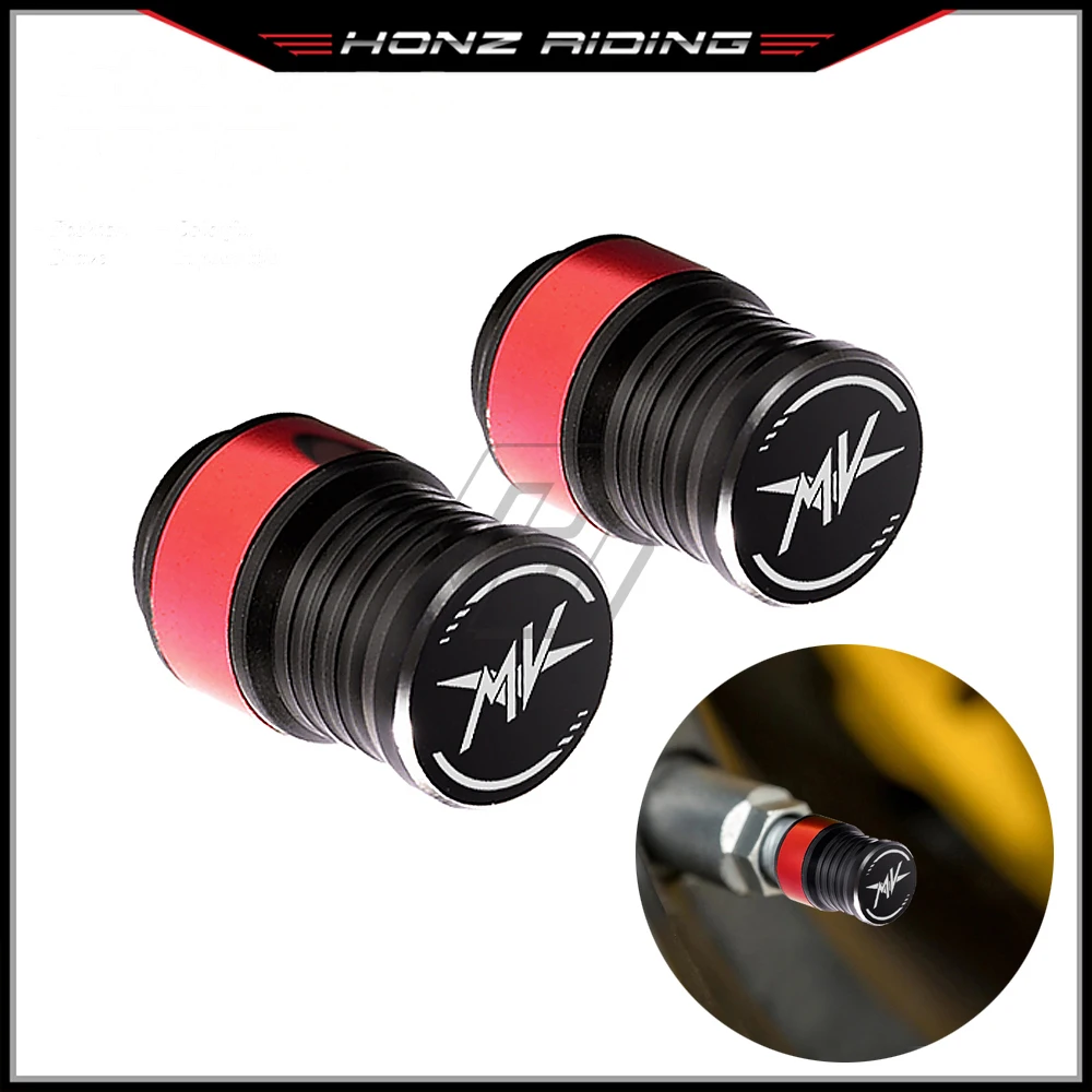 

For MV Agusta F3 675 800 Brutale 800 1000 Turismo Veloce RC Motorcycle Accessories Wheel Tire Valve Caps Covers