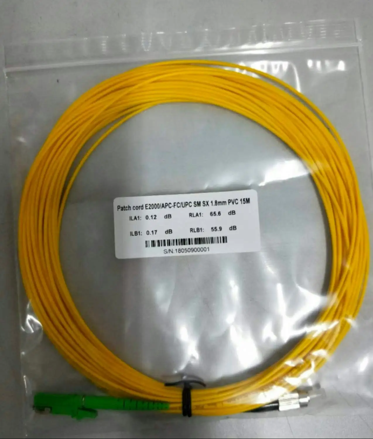 Оптоволоконный патч-корд E2000/APC 1 м LC/APC ST SC/APC FC Simplex 9/125 мкм перемычка 1mtr IL &lt0 3 дБ 10