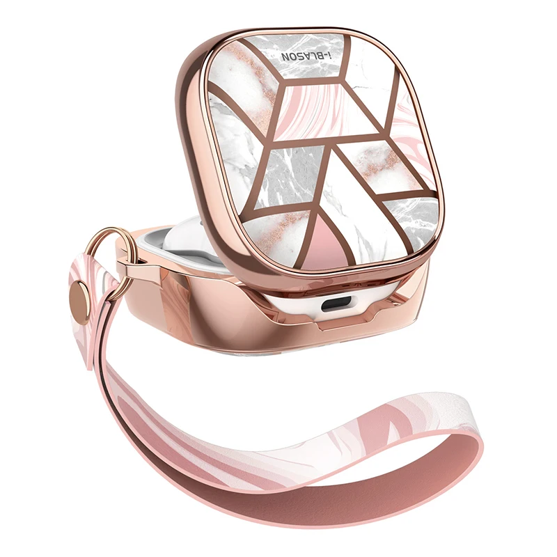 I BLASON для Samsung Galaxy Buds Live Case (2020) Pro (2021) 360 ° защитный чехол с мраморным