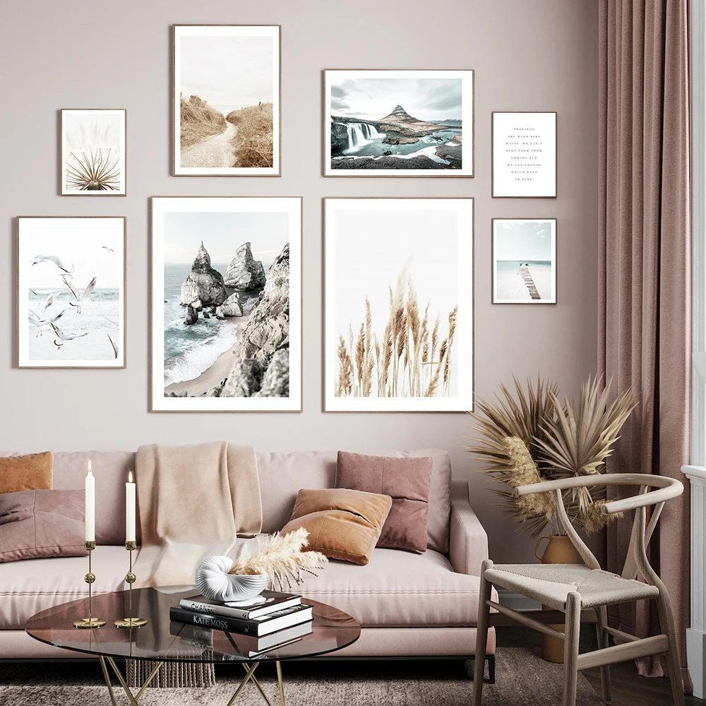 

Summer Nature Landscape Canvas Painting Wall Art Nordic Posters and Prints Wall Pictures for Living Room Decoration Frameless