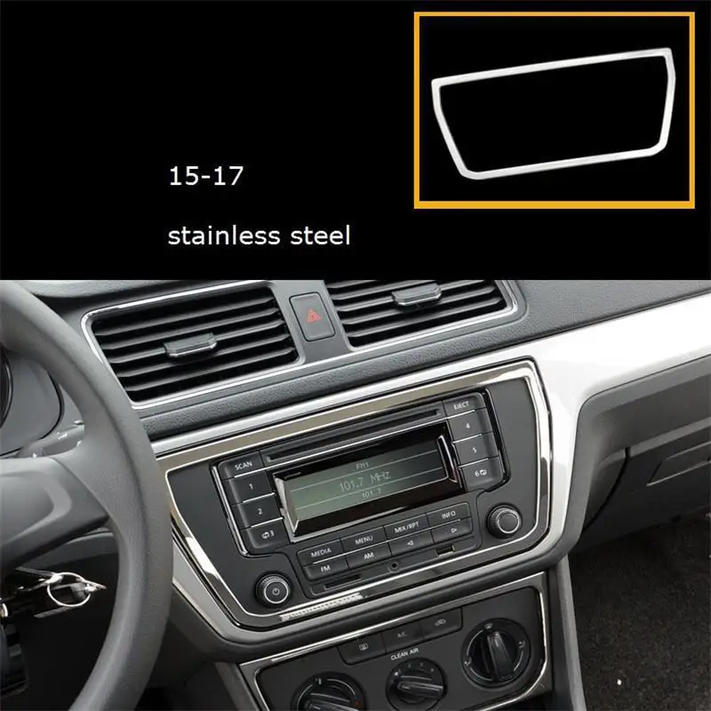Outlet Air Conditioner Interior Automobile Chromium Decorative Sticker Strip Accessory Decoration 15 16 17 FOR Volkswagen Lavida |
