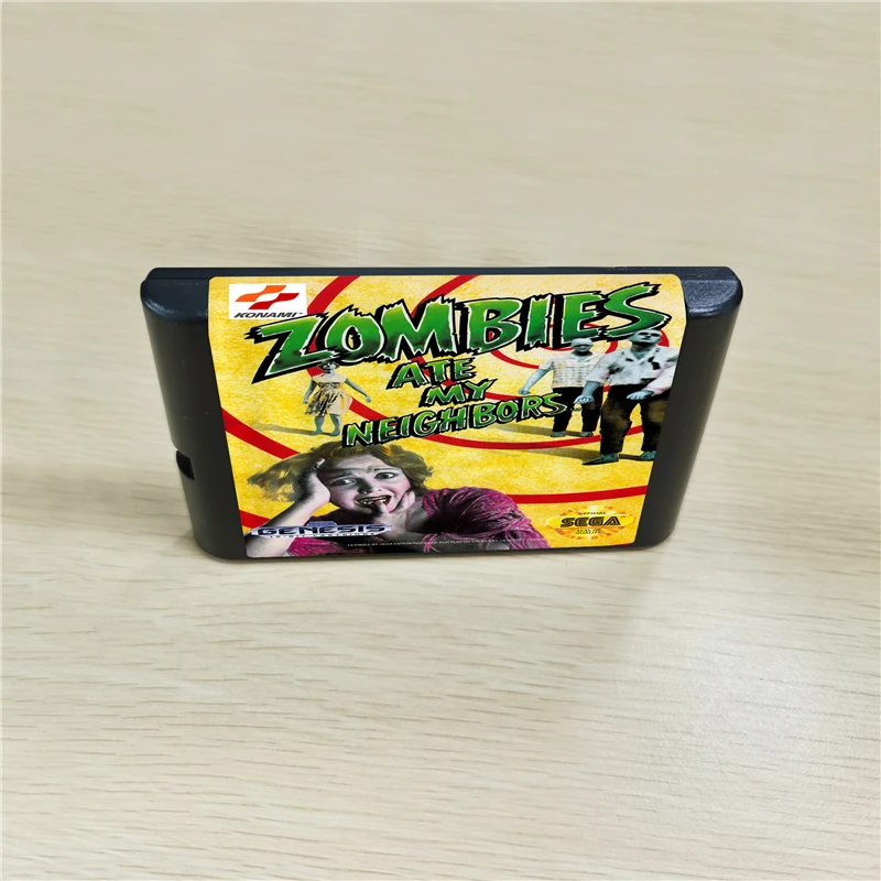 Игровой картридж Zombies Ate My Neighbors 16 бит MD для консоли MegaDrive Genesis|game cartridge bits|cartridge