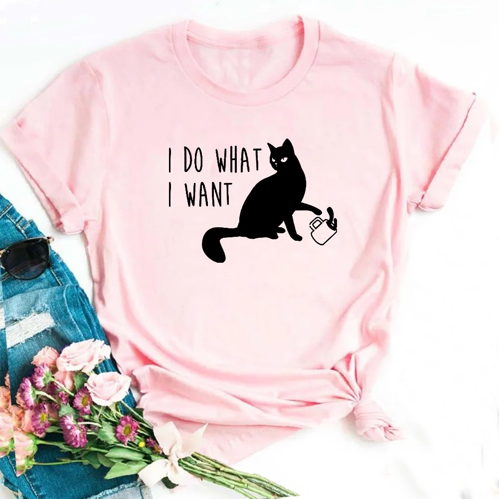 Футболка женская хлопковая с круглым вырезом и коротким рукавом | Женская одежда