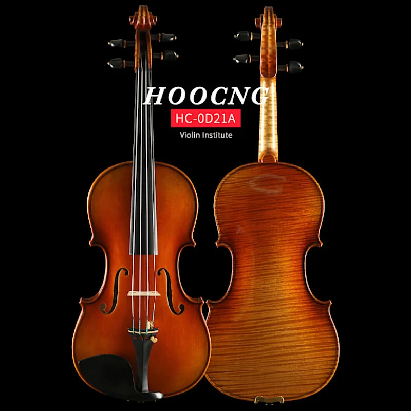 Скрипка Haocheng высокого класса, ручной работы, из натурального клена, профессионального исполнения, обычно используется в оркестре.