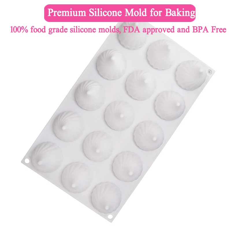 Маленькая силиконовая форма для Мусса на спирали 15 ячеек 3D торта Рождественская