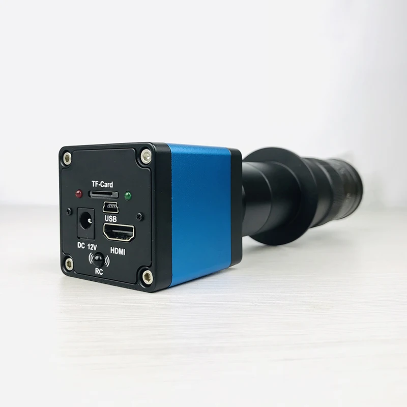 22MP HDMI USB TF выход цифровой видео микроскоп камера+ 130X/180X C крепление объектива для телефона PCB пайки инструмент для ремонта