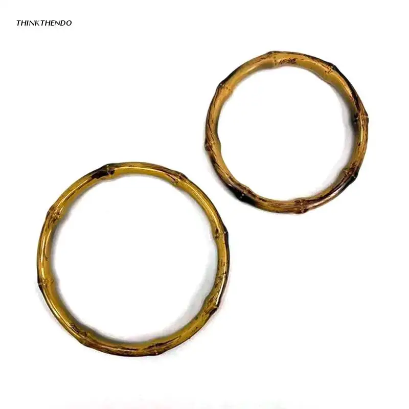 

Portable Ring Design Resin Purse Handle for Bag Making Handle Replacement DIY Crafts Women Girls Bags Parts Accessories