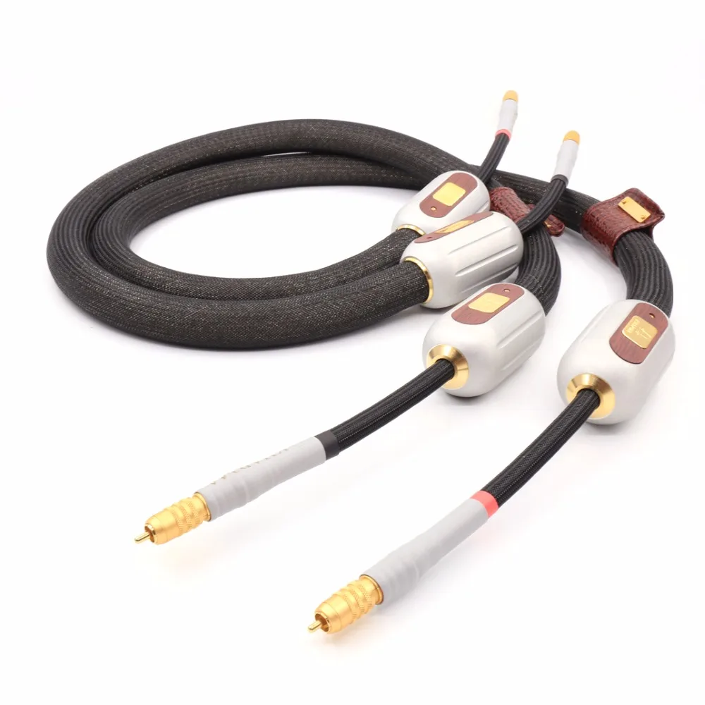 1 пара фирменный Экстремальный KIC EEXS 1a Hi Fi аудио RCA кабель с позолоченным штекером