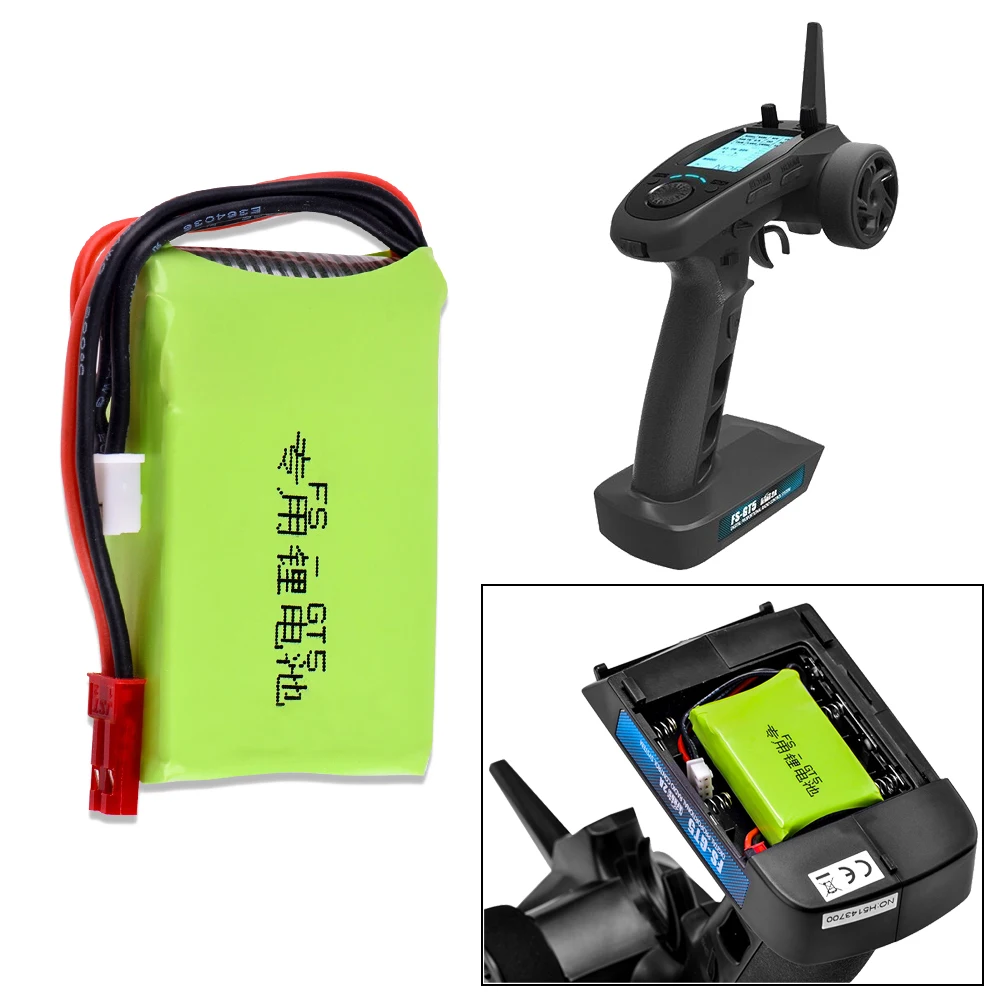 RC батарея 7 4 v 1500mah 2S Lipo для Flysky FS GT5 2 4G 6CH передатчик|Детали и аксессуары| |