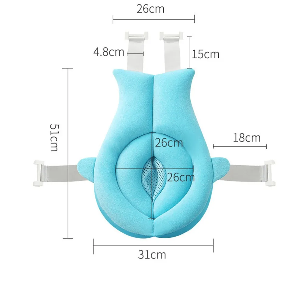 Детская ванна портативный хлопковый детский Коврик для ванны безопасная