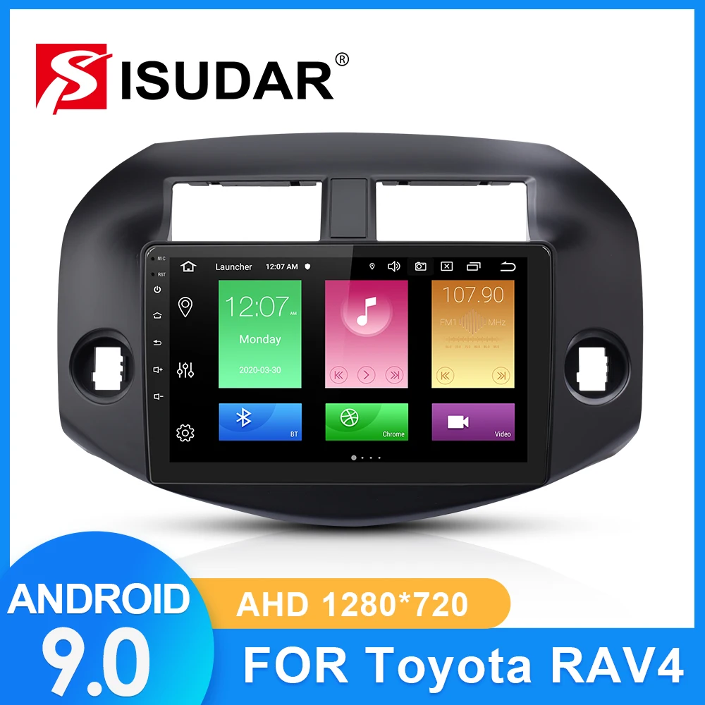 ISUDAR автомобильное радио для Toyota RAV4 2005 2006 2008 2009-2012 2 din Android 9 Авторадио Мультимедиа