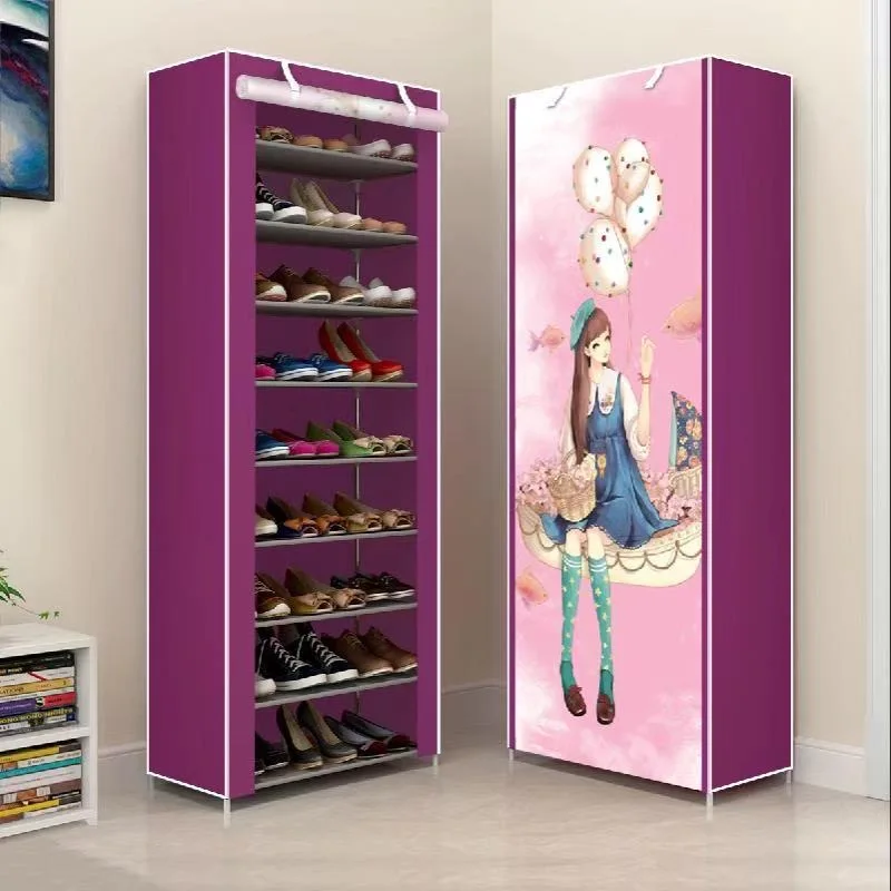 

Shoe Rack Non-woven Fabric Cover Shoe Cabinet Space Saving Shoes Maker Organizer Holder Living Room Furniture Shoe Shoemaker