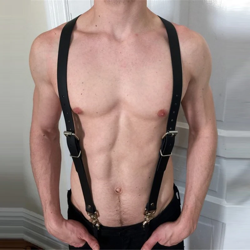 Мужской кожаный ремень для БДСМ-фетиша БДСМ | Тематическая одежда и униформа