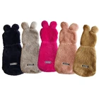 Флисовая одежда для собак, зимнее теплое пальто для собак, мягкая толстовка для собак, французский стиль Одежда для бульдога, чихуахуа, одежда для собак