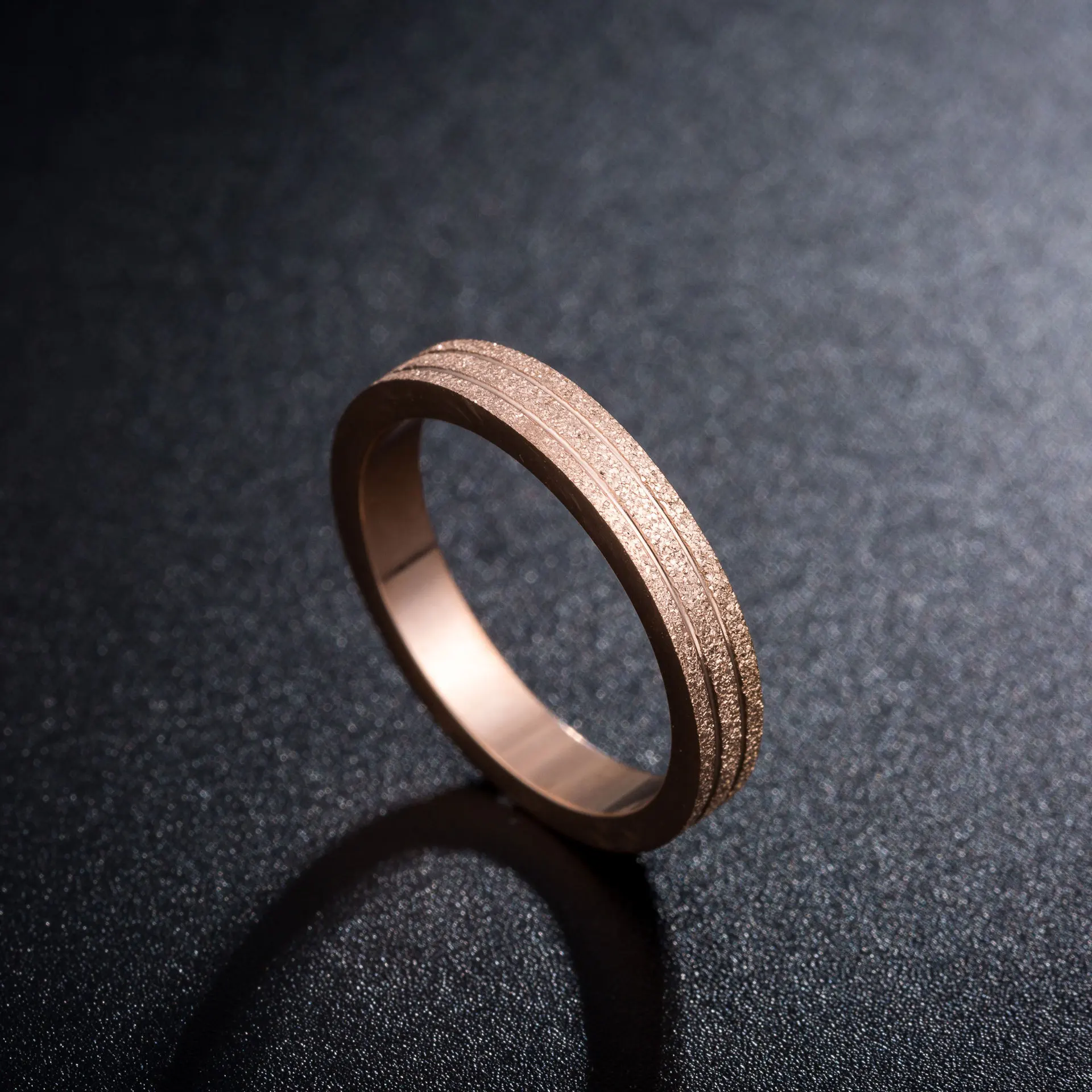 Кольцо KNOCK для женщин и девушек матовое кольцо розового золота высшего качества