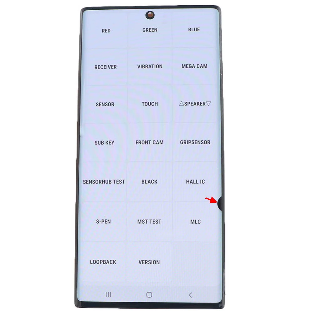 Pantalla LCD Original para Samsung Galaxy Note 10 N970F N9700, digitalizador de pantalla t&aacute;ctil, montaje de pantalla Lcd con puntos, 10 SM-N970F/DS-4