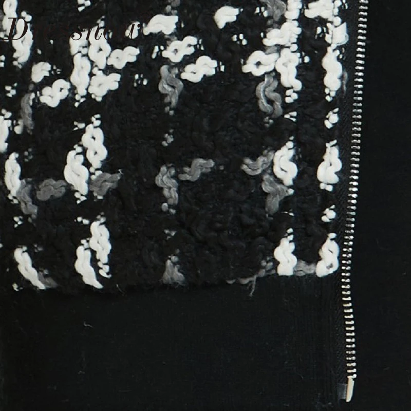 Женская шерстяная твидовая куртка-бомбер приталенная короткая куртка на осень и