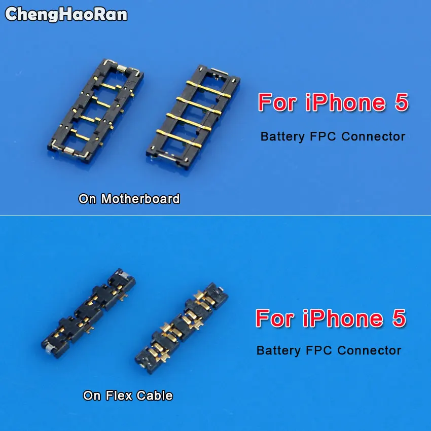 

ChengHaoRan 1Piece FPC Charger Battery Connector Plug Clip On Mainboard Flex Cable For iPhone 5 5G