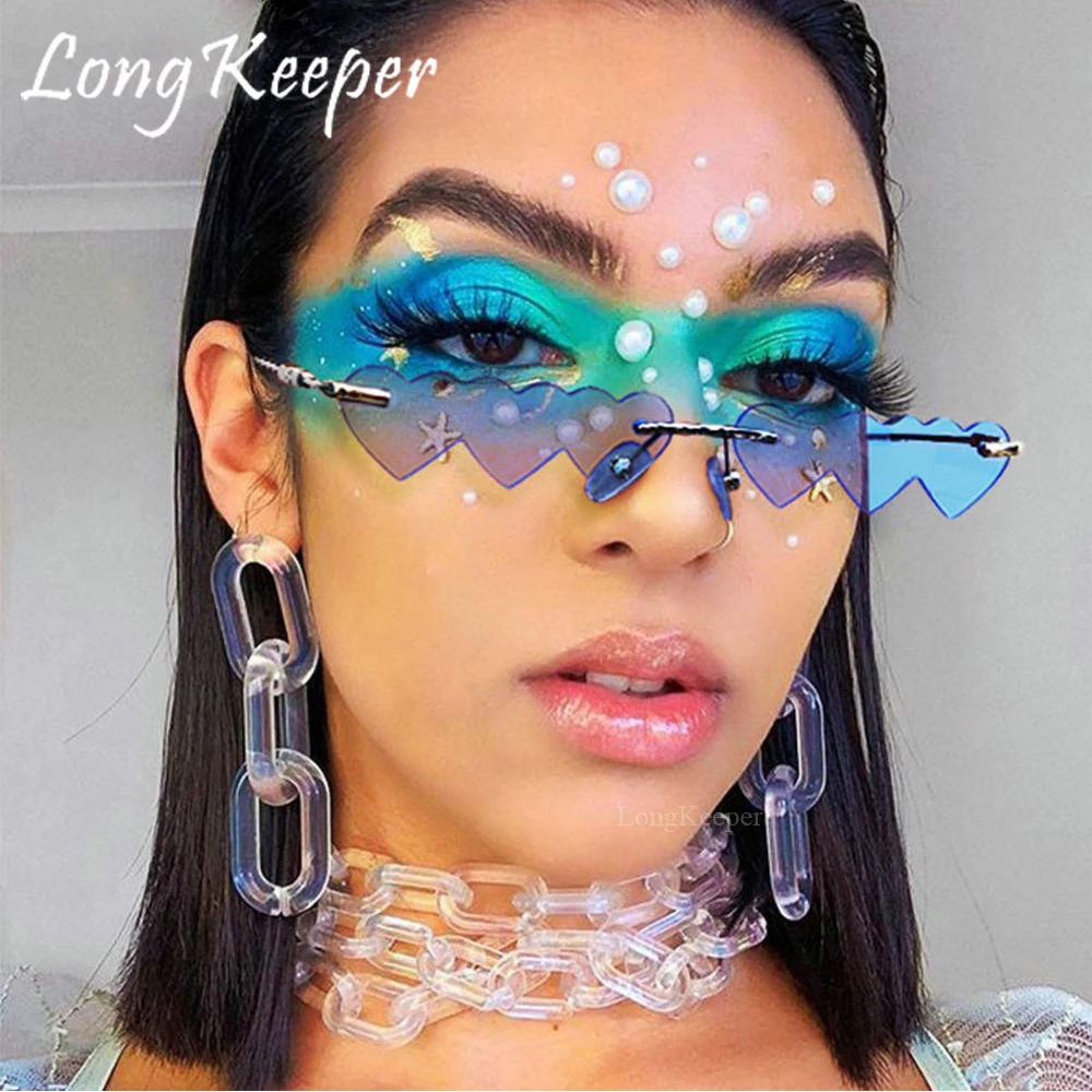 Женские солнцезащитные очки в форме сердца роскошные брендовые дизайнерские